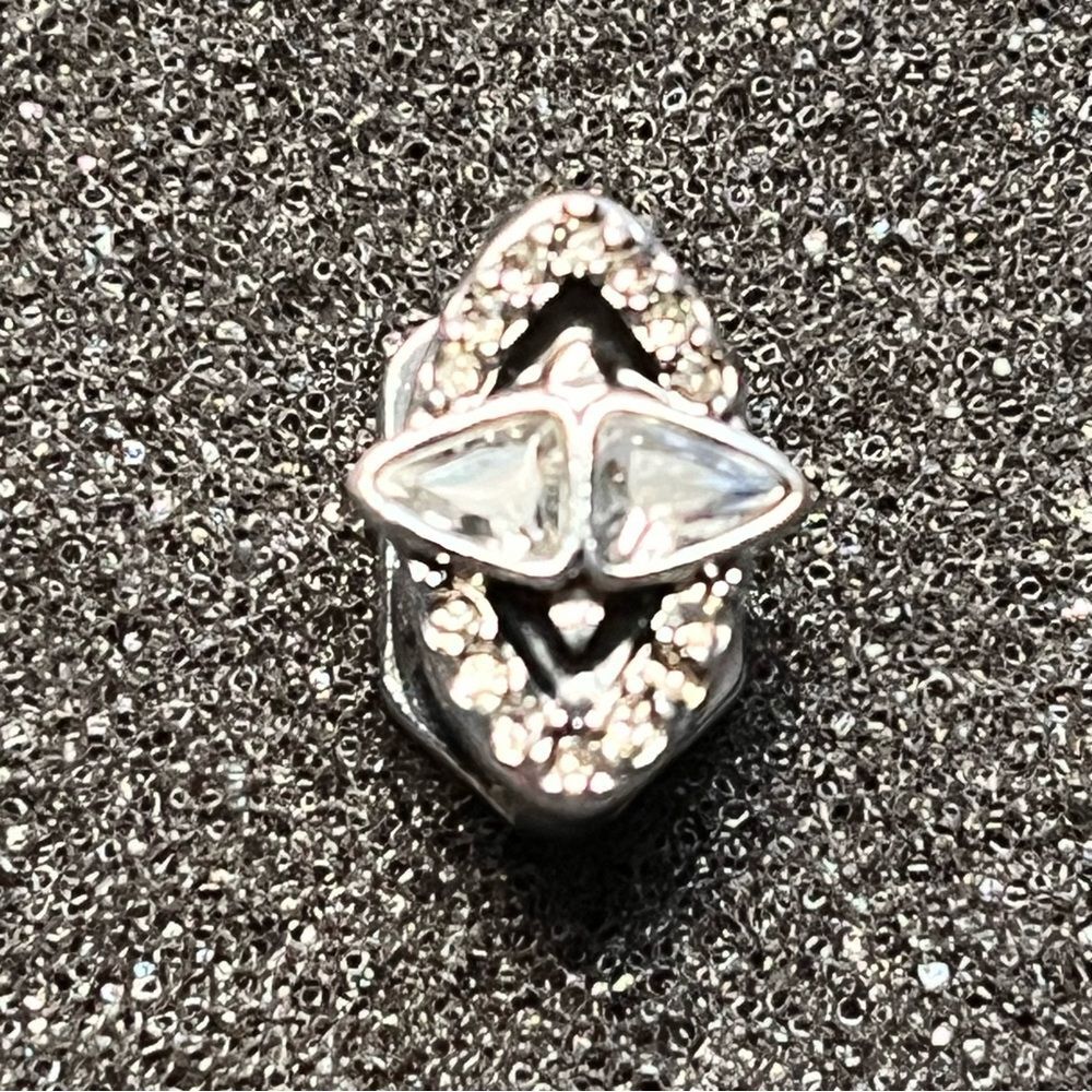 KEEP Collective Stella & Dot Small Shining Moments Slider Charm in Silver Tone